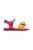Agatha Ruiz De La Prada παιδικά δερμάτινα σανδάλια με πολύχρωμο φιόγκο (28-32) – 242961-1 Ροζ