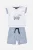 Alouette βρεφικό σετ με T-shirt και βερμούδα με ριγέ σχέδιο (6 – 18 μηνών) – 00470886 Λευκό