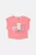 Alouette παιδική crop μπλούζα με τύπωμα με glitter και γυαλιστερές λεπτομέρειες – 00251514 Κοραλί