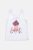 Alouette παιδική αμάνικη μπλούζα με glitter και χιαστή πλάτη – 00952909 Λευκό