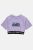 Alouette παιδικό T-shirt crop με ανάγλυφα γράμματα “Gym Tonic” – 00952890 Λιλά
