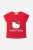 Alouette παιδικό T-shirt με γυαλιστερό τύπωμα “Hello Kitty” – 00351017 Κόκκινο