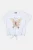 Alouette παιδικό T-shirt με στρας, πέρλες και ανάγλυφα λουλούδια – 00952911 Λευκό