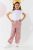 Alouette παιδικό cargo παντελόνι με ελαστική μέση – 00913487 Ροζ