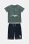 Alouette παιδικό σετ Five Star με T-shirt με ανάγλυφο τύπωμα και βερμούδα (12 μηνών – 5 ετών) – 00270689 Πράσινο Μέντας