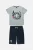 Alouette παιδικό σετ Five Star με T-shirt με ανάγλυφο τύπωμα και βερμούδα (6 – 16 ετών) – 00970596 Γκρι