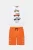 Alouette παιδικό σετ Five Star με T-shirt με ανάγλυφο τύπωμα και βερμούδα (6 – 16 ετών) – 00970599 Λευκό