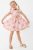 Alouette παιδικό φόρεμα floral με εβαζέ κάτω μέρος (12 μηνών – 5 ετών) – 00241679 Ροζ