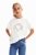 Desigual παιδικό T-shirt βαμβακερό μονόχρωμο με πολύχρωμο σχέδιο με rhinestones – 24SGTK02 Λευκό