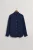 Gant παιδικό λινό πουκάμισο button down μονόχρωμο με τσέπη στο στήθος Regular Fit (7-15 ετών) – 930471 Μπλε Σκούρο
