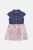 Guess παιδικό φόρεμα με floral print στο κάτω μέρος και κεντημένο logo στο στήθος – K4RK14WERL0 Πολύχρωμο
