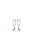 Li – LA – LO παιδικά σκουλαρίκια φιογκάκι από ασήμι 925° με ροζ σμάλτο – SAS007484