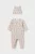 Mayoral βρεφικό σετ ρούχων με φορμάκι με air balloon print και ασορτί καπέλο (2 τεμάχια) – 1721 Μπεζ