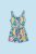 Mayoral παιδική ολόσωμη φόρμα με πολύχρωμο floral print – 6860 Πολύχρωμο