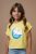 Mayoral παιδικό T-shirt βαμβακερό μονόχρωμο με contrast print με glitter – 6013 Κίτρινο
