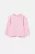 OVS βρεφική μπλούζα βαμβακερή μονόχρωμη με ribbed τελείωμα – 001967838 Ροζ