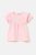 OVS βρεφικό T-shirt μονόχρωμο βαμβακερό με βολάν στα μανίκια – 001986774 Ροζ Ανοιχτό