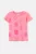 OVS βρεφικό T-shirt μονόχρωμο με contrast strawberry print – 002055638 Ροζ
