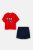 OVS βρεφικό σετ ρούχων με T-shirt με Spidey print και σορτς μονόχρωμο (2 τεμάχια) – 002036919 Κόκκινο