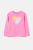 OVS παιδική μπλούζα βαμβακερή μονόχρωμη με heart print με glitter – 001962767 Ροζ