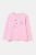 OVS παιδική μπλούζα μονόχρωμη βαμβακερή με print και rhinestones – 001970634 Ροζ
