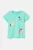 OVS παιδικό T-shirt βαμβακερό μονόχρωμο με ladybugs και flowers print – 002017915 Τυρκουάζ