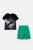 OVS παιδικό σετ ρούχων με T-shirt και βερμούδα με Batman και Joker prints (2 τεμάχια) – 002017139 Μαύρο