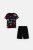 OVS παιδικό σετ ρούχων με T-shirt με all-over Avengers print και βερμούδα μονόχρωμη (2 τεμάχια) – 002043678 Μαύρο