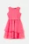 OVS παιδικό φόρεμα μονόχρωμο με ασορτί ζώνη και βολάν – 002006920 Ροζ