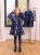 Παιδικό Μακρυμάνικο Φόρεμα για Κορίτσια Navy Blue Floral – ΣΚΟΥΡΟ ΜΠΛΕ