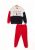 Σετ Cimpa Παιδική φόρμα Snoopy με κουκούλα σε τρίχρωμο φούτερ με κόκκινο παντελόνι SN21631-Μπλε Σκούρο