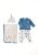 Σετ βρεφικών ρούχων με πάνα Biorganic 4 τεμαχίων Caretta 62270-Μπλε