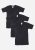 Φανελάκια Nina Club παιδικά βαμβακερά με κοντό μανίκι 3 Τεμάχια ΝΙΝΑ55-Μαύρο