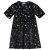 Φόρεμα βελουτέ με μοτίβο glitter αστέρια – ΜΑΥΡΟ