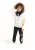 Φόρμα βαμβακερή για αγόρι Cimpa Disney Mickey Mouse με κουκούλα fleece γκρι MC21185-Εκρού