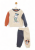 Φόρμα βαμβακερή για αγόρι Cimpa Mickey 28 με 3 χρωματικά πάνελ MC21136-Μπεζ